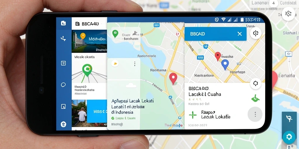 Tampilan antarmuka aplikasi Lacak Lokasi BBCA4D yang intuitif.